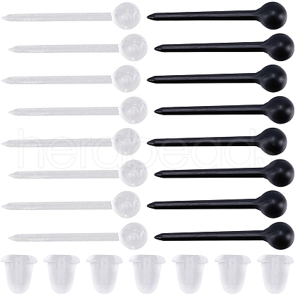 SUNNYCLUE Eco-Friendly Plastic Stud Earring Findings KY-SC0002-23-1