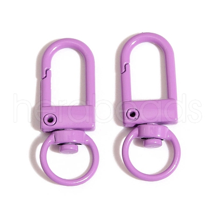 Spray Painted Alloy Swivel Clasps PW-WG40149-04-1