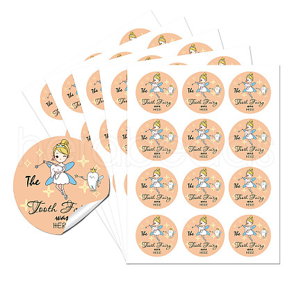 5 Sheets Round Dot PVC Waterproof Decorative Sticker Labels DIY-WH0481-18-1
