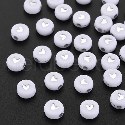 Plating Acrylic Beads PACR-R242-02-1