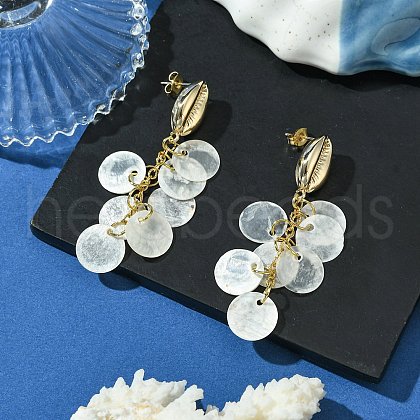 Brass Stud Earrings EJEW-TA00606-1