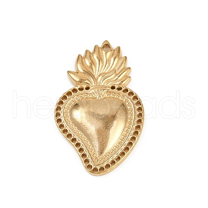 304 Stainless Steel Pendants STAS-P390-02B-G-1