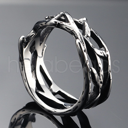 304 Stainless Steel Finger Rings FS-WG2B888-02-1