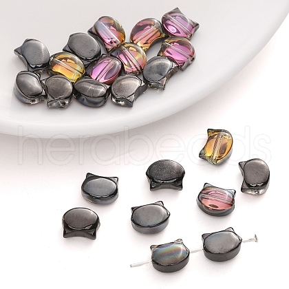10Pcs Electroplate Glass Beads PW-WG5CD4E-02-1