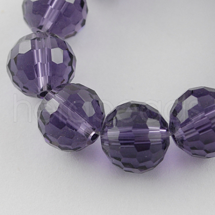 Transparent Glass Bead Strands GLAA-R095-8mm-10-1