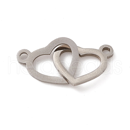 304 Stainless Steel Connector Charms STAS-E179-09P-1