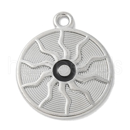 Alloy with Enamel Pendants PALLOY-D290-10P-1