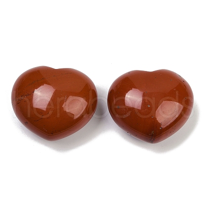 Mother's Day Gifts Heart Natural Red Jasper Palm Stone G-C186-03E-1