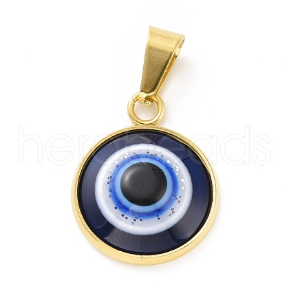 Vacuum Plating Handmade Resin Pendants STAS-G261-13G-1