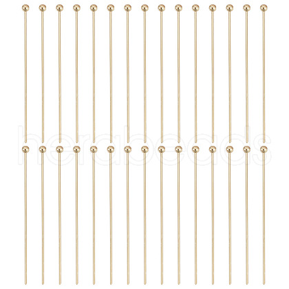 GOMAKERER 150Pcs Brass Ball Head Pins KK-GO0001-48-1