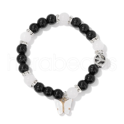 Natual Larderite Beads Stretch Bracelets for Women CR9776-1-1