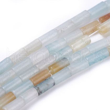Natural Flower Amazonite Beads Strands G-G783-04-1