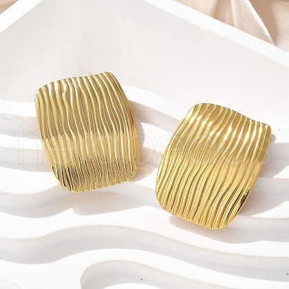 304 Stainless Steel Stud Earrings EJEW-U047-15G-1