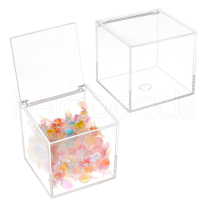 Transparent Acrylic Boxes Cover CON-WH0095-86A-1