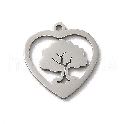Non-Tarnish 201 Stainless Steel Pendants STAS-E206-06P-05-1
