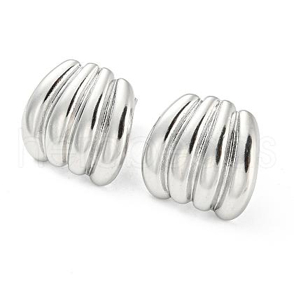 Non-Tarnish 304 Stainless Steel Stud Earrings EJEW-I290-08P-1