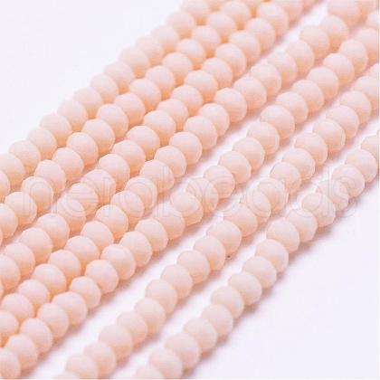 Opaque Glass Beads Strands EGLA-K010-B04-1