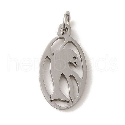 Non-Tarnish 201 Stainless Steel Pendants STAS-E217-40P-1