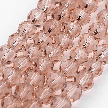 Transparent Glass Bead Strands GLAA-G013-4mm-90-1