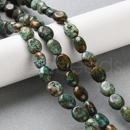 Natural African Turquoise(Jasper) Beads Strands G-M420-D17-01-1