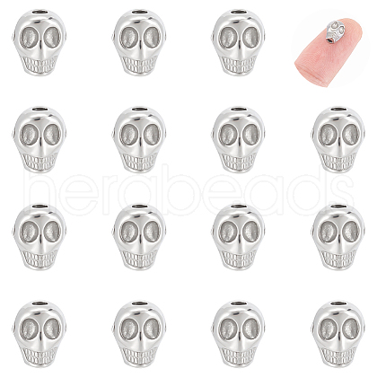 Unicraftale 15Pcs 304 Stainless Steel Beads STAS-UN0061-07-1