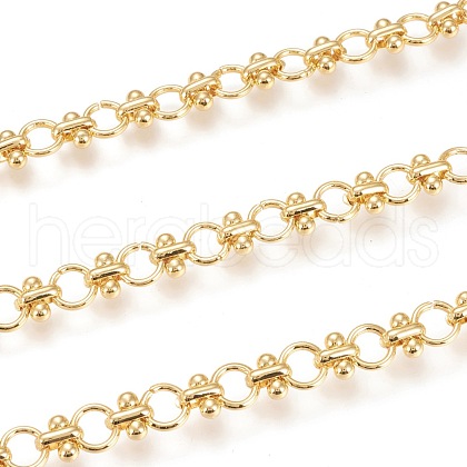 3.28 Feet Handmade Brass Link Chains X-CHC-M019-02G-1