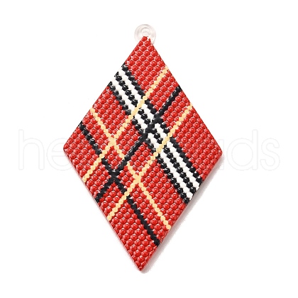 Rhombus Acrylic Big Pendants Diy Earrings Accessories OACR-M028-02B-1
