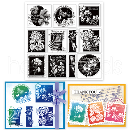PVC Plastic Stamps DIY-WH0372-0034-1