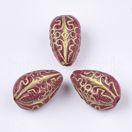 Plating Acrylic Beads PACR-T008-07C-1