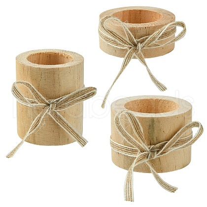 Wood Candle Holder DJEW-CJC0002-02-1