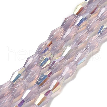 Baking Painted Glass Beads Strands DGLA-D001-01I-1