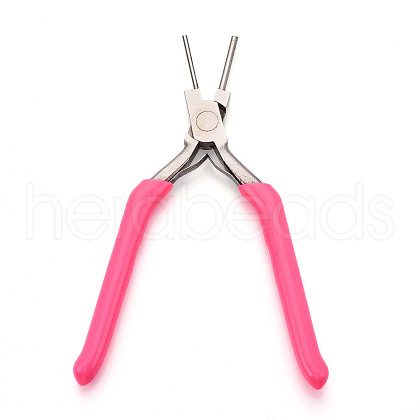 65# Steel Round Nose Pliers with Plastic Handles TOOL-N008-01-1