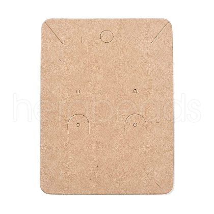 Blank Kraft Paper Jewlery Display Cards X1-CDIS-G005-11-1