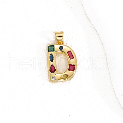 Brass Micro Pave Cubic Zirconia Pendants PW-WG10C3A-18-1
