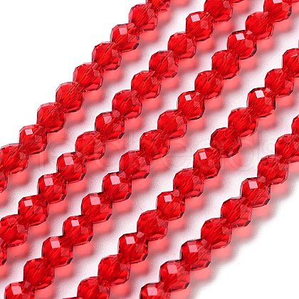 Transparent Glass Beads Strands GLAA-A014-03B-1