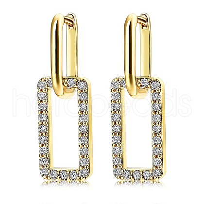 925 Sterling Silver Huggie Hoop Earrings EJEW-BB68853-1