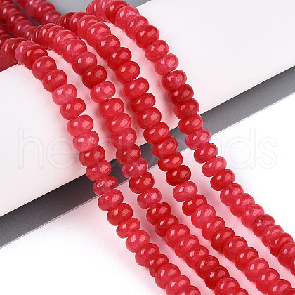 Dyed Natural White Jade Beads Strands G-T139-59A-05-1