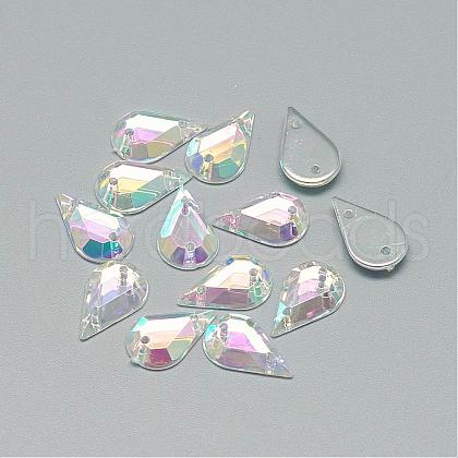 Sew on Rhinestone GACR-Q042-8x13-01-1