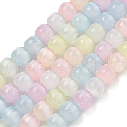 Macaron Color Natural Selenite Beads Strands G-B103-A01-01-1