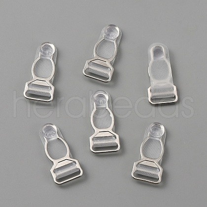 Alloy with Plastic Underwear Strap Adjustment Buckles FIND-WH0417-30-1