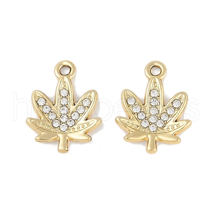 Alloy Rhinestone Pendants FIND-M018-24A-G-1