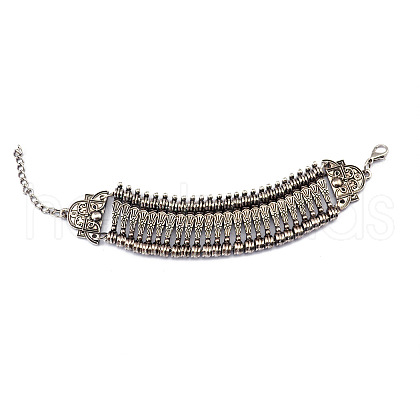 Vintage Style Alloy Flower Link Chain Anklets for Women FS-WGA8430-06-1