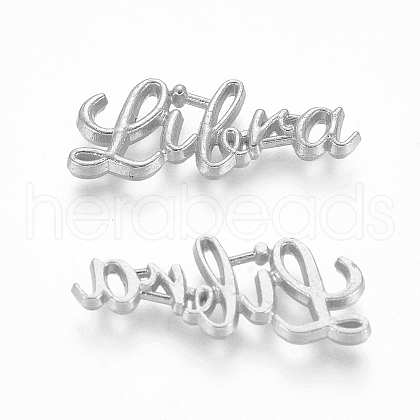 Silver Color Plated Alloy Cabochons PALLOY-WH0068-08S-L-1