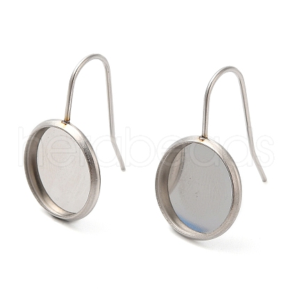 Non-Tarnish 304 Stainless Steel Earring Hooks X-STAS-R123-16C-P-1