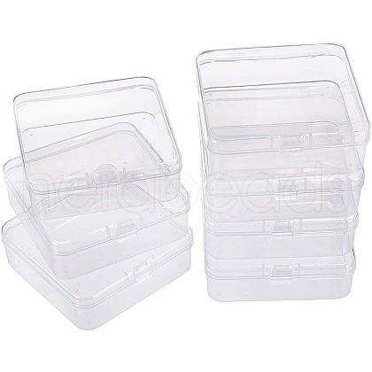 Transparent Plastic Bead Containers CON-BC0004-62-1