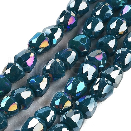 Electroplate Glass Beads Strands EGLA-D030-P4mm-B04-1
