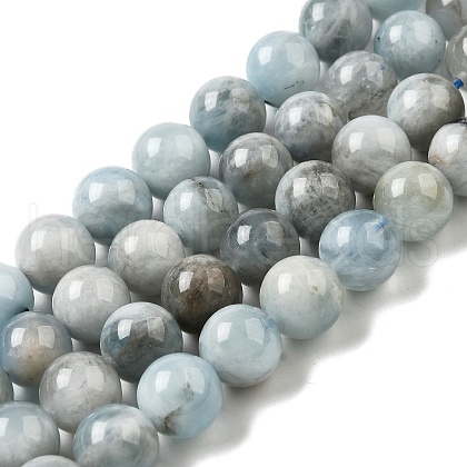 Natural Aquamarine Beads Strands G-I349-A01-01F-1