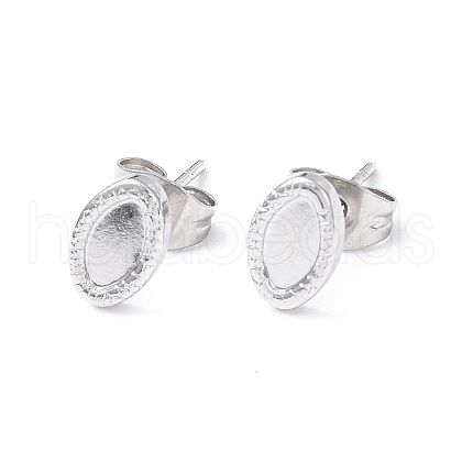 304 Stainless Steel Stud Earring Finding EJEW-I285-29P-1