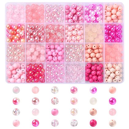 DIY Pink Series Necklace & Bracelet Making Kits DIY-CJ0001-76-1