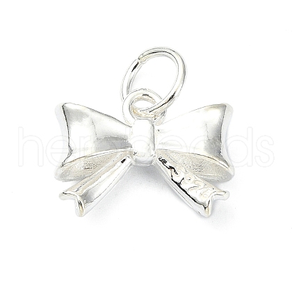 925 Sterling Silver Bowknot Charms STER-M119-05A-S-1